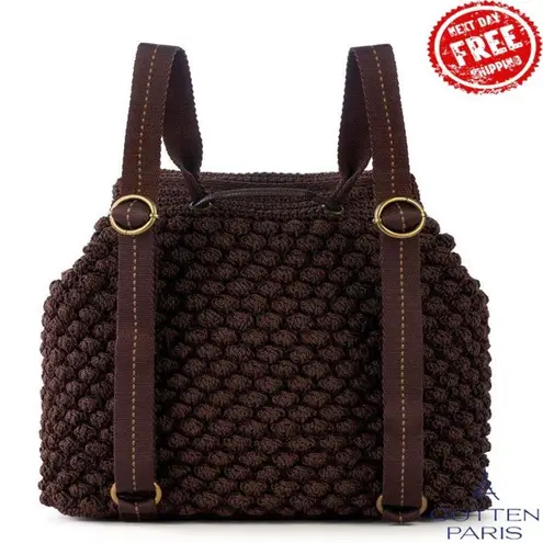 The Sak Women's Sayulita Crochet Backpack Brown Women's Bag