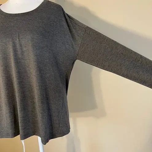 Sunday in Brooklyn NWT! Anthropologie Soft Gray Slouchy Back Long Sleeve Tee XS