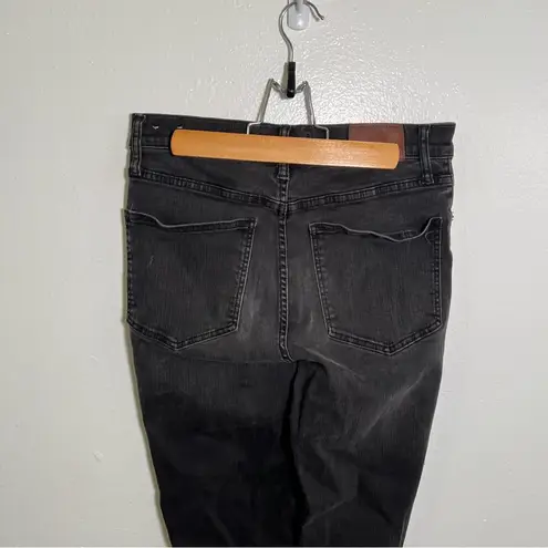 Madewell  Cali Demi-Boot Jeans in Berkley Black Chewed-Hem 28