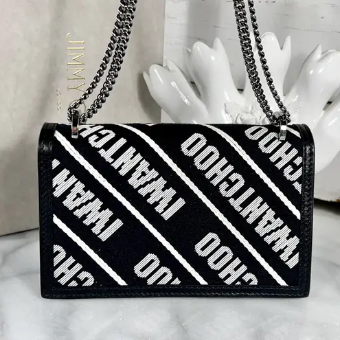 Jimmy Choo Nylon “I Want Choo” Logo Crossbody Bag