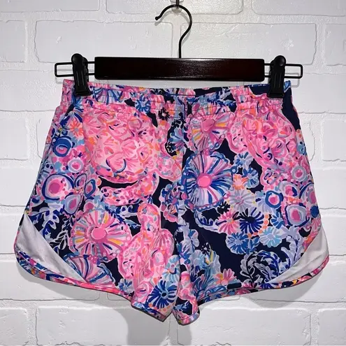 Lilly Pulitzer NWT  Luxletic Ocean Trail Shorts In Turtle Amazement