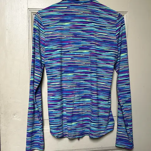 Title Nine Womens Medium Purple Green Jacket