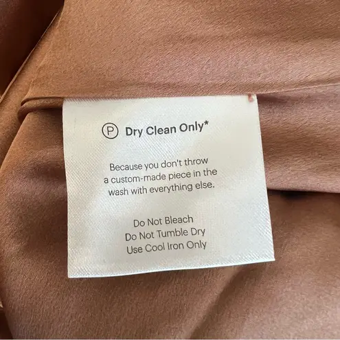 Fame and Partners Frame and Partners Francois Bronze Satin Draped Maxi Dress Size 12 NWT