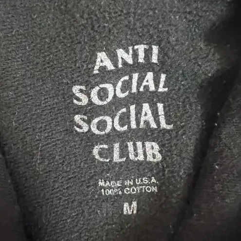 Anti Social Social Club Black Hoodie Size Medium Unisex Streetwear Sweatshirt