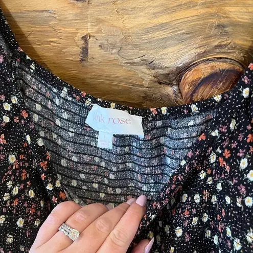 Pink Rose  Floral Maxi Dress