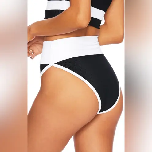 Beach Riot Emmy Colorblock High Waist Bikini Bottoms, Size X-Small, $98