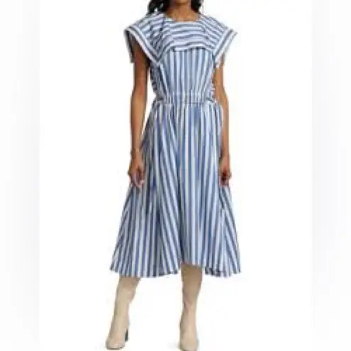 3.1 Phillip Lim
Draped Handkerchief Collar Gathered Waist Midi Dress Size 0