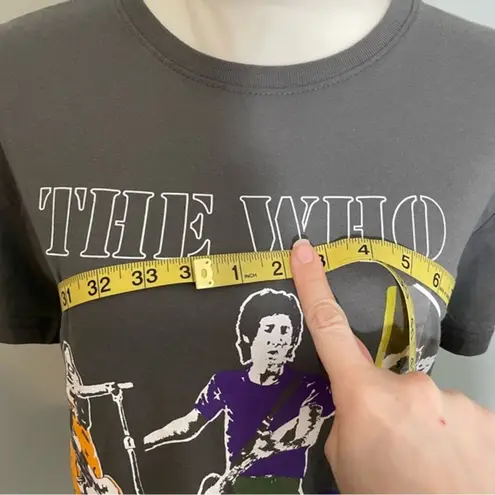 Yearhour NWT THE WHO Dark Gray Short Sleeve Tee T-Shirt Top M XL New Concert