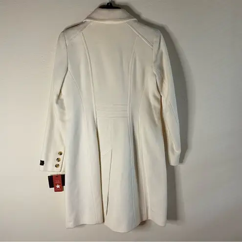 Anne Klein  NWT Walker Ivory Wool Cashmere Winter
Pea Coat Size 2