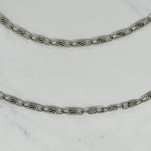 Silver Tone Swirl Chain Purse Strap 47" Crossbody Bag Replacement ✨