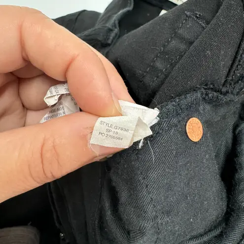 J. Crew Jeans Womens 26 True Black Denim 8" Toothpick Skinny Cotton