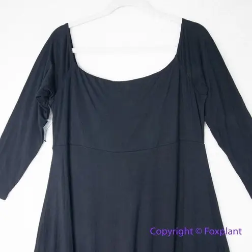 Eloquii New! black knit A-Line Midi Dress , size 14/16