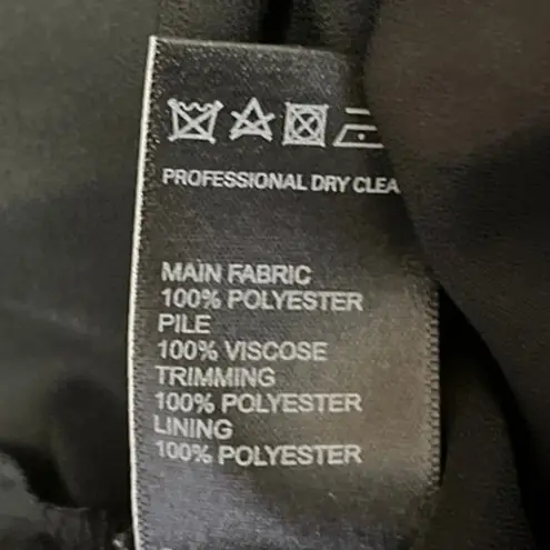 Marks & Spencer Women's Black Floral Boat Neck 3/4 Sleeve Mini Shift Dress Sz 10