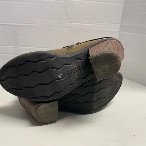 NICOLE Women’s Western Boots Distressed Style Sage 7.5 M Black & Gold