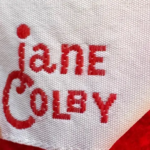 Vintage Jane Colby Red Christmas Wreath Sweatshirt Women's Holiday Fun Novelty Size M