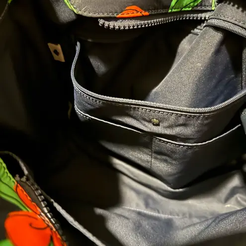 Kate Spade The Little Better Sam Daisy Vines Medium Tote‎ Rich Navy Multicolor J