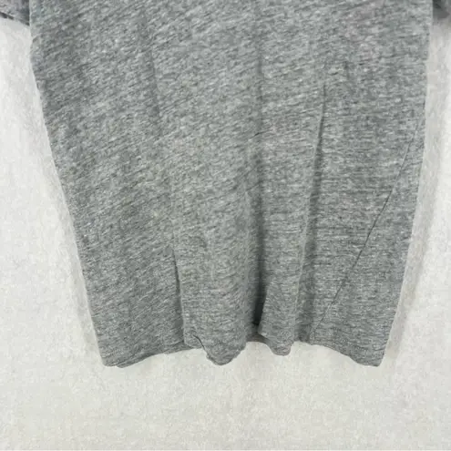 ZARA  Essentials Gray Linen Blend Relaxed Fit Short Sleeve‎ Tee Casual Size S thumbnail 7