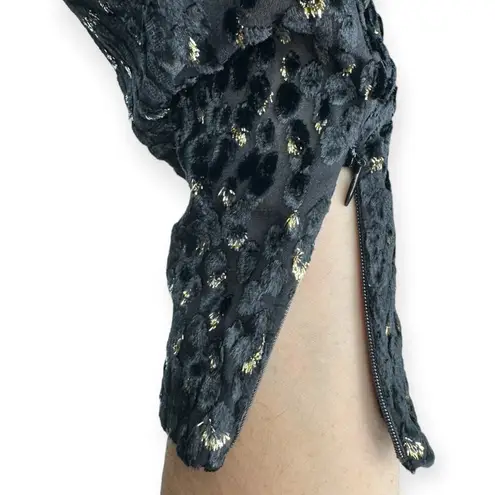 ALC Frank A.L.C. | NWT | Size 12 | Jane Metallic Flecked Burnout Texture Velvet Mini Dress