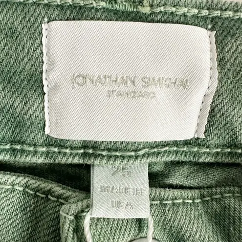 JONATHAN SIMKHAI STANDARD River High Rise Straight Size 25 Jade