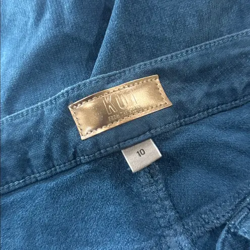 Kut From The Kloth NWT  X Nordstrom high rise wide leg jean in teal blue 10