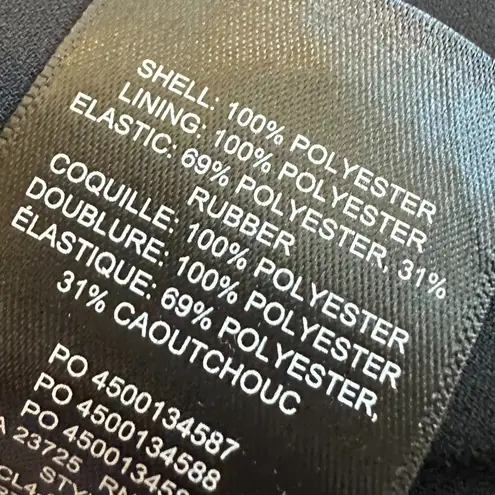 Wilfred Aritzia Tempest Dress Black Aqua Print Long Sleeve Mini Length Size XS