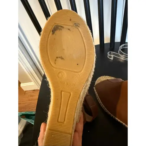 Bettye Muller Bettye Mueller Download tan leather espadrille wedges size 40/9