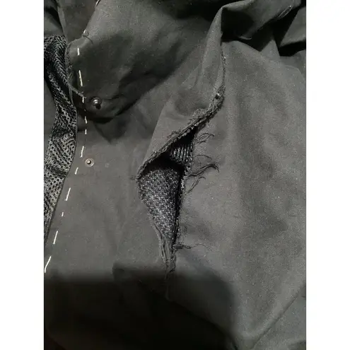 Venera Arapu Coat Womens 40 Face Print Paris Avant Garde Artistic Distressed Black Size 10