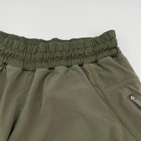 Lululemon Women Dark Green Athletic Running Shorts Size 4