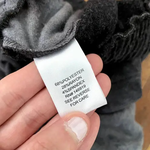 All at Once NY gray white sweatpants tracksuit comfortable athleisure pockets Size XS