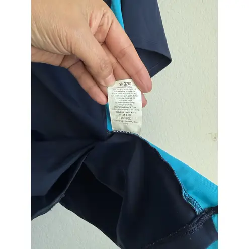 Juno Active QuikEnergy Short Sleeve Swim Sun Top Turquoise Black Women's Size 4X