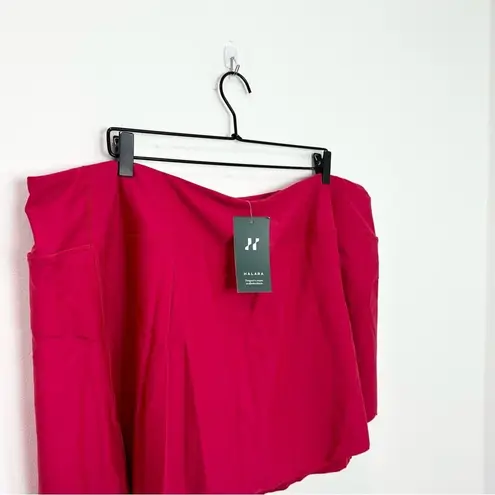 Halara Plain 2-in-1 Back Waistband Pocket Plus Size Dance Skirt 4X