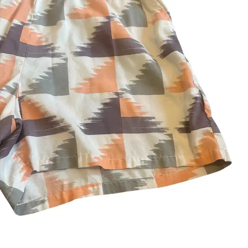 prAna Franny Romper Sleeveless Racerback Shorts Pockets Fun Print Size Medium