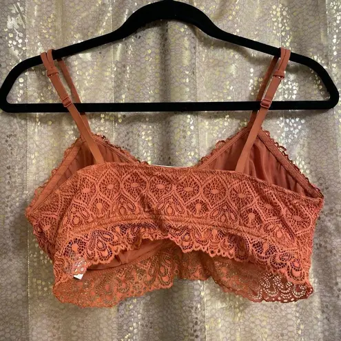 Maurice's Maurice’s Burnt Orange Vintage Lace Bralette, Large