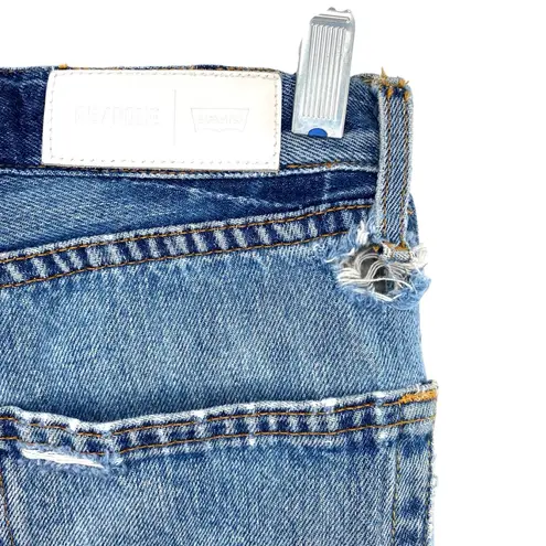 RE/DONE X Levi’s Women’s High Rise Ankle Crop Jeans Distressed