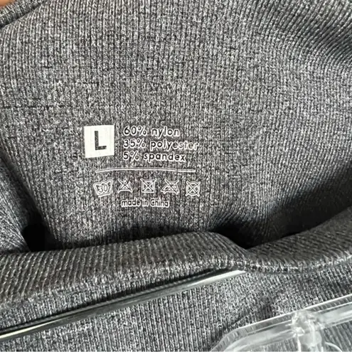 Womens Gray Seamless Butt Lift Tummy Control High Waist Leggings Size L Size L