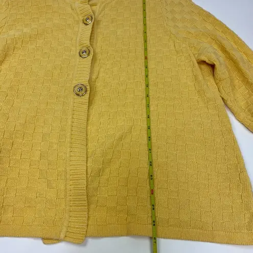 cj banks  Yellow Button Front Cardigan Plus size 2X Women's