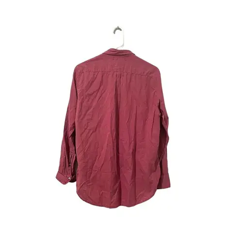 Xírena Women's XS Pink Red Long Sleeve Button