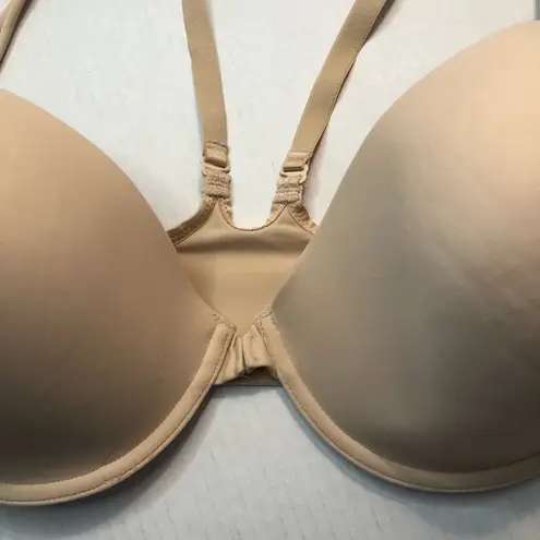 Wacoal Bra Custom Contours T-Back Convertible Front Closure in Sand Sz 38DD EUC