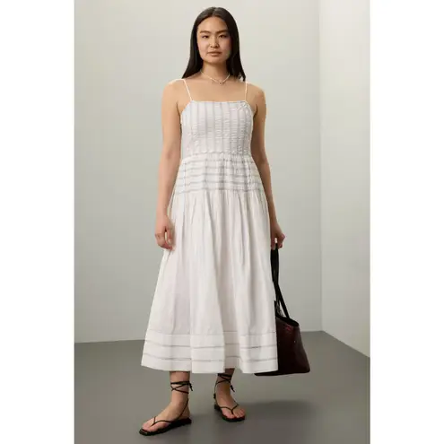 Saylor Adalene Midi Dress Pinstripe Sun Dress Sundress Size XL Preppy