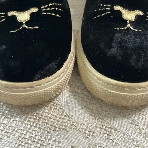 Charlotte Olympia Cool Cats Velvet Sneakers Size 7.5/38