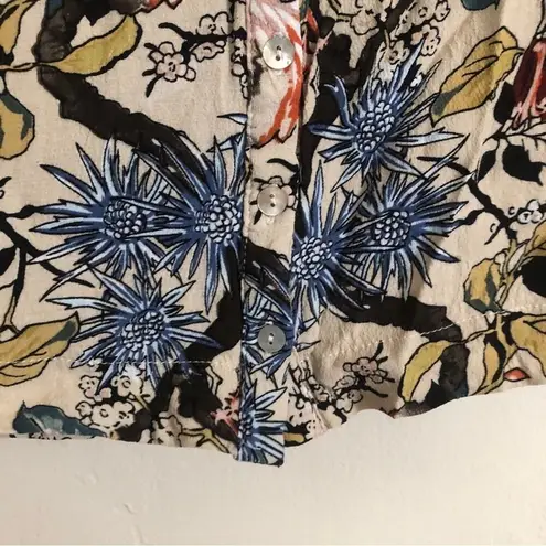 Knot Sisters Multicolor Floral Button Skirt Pockets Sleeveless Mini Tank Dress