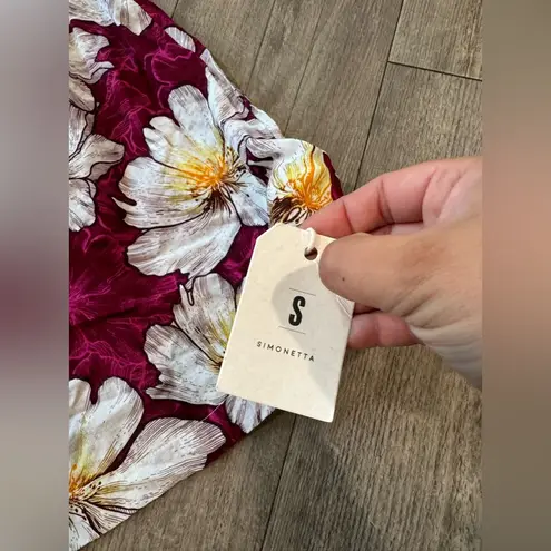 Simonetta White and Yellow Sundress Sleeveless Spaghetti Strap