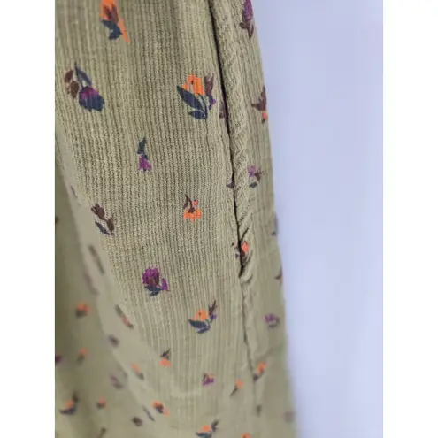 prAna Sweet Grass Meadow Green Floral Dress Size Small