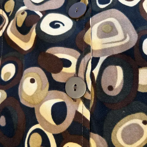 Classic Elements Vintage Brown Patterned Jacket Blazer Size Medium