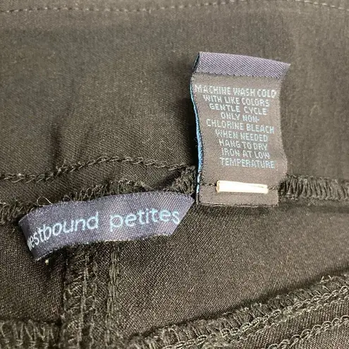 Westbound Petites Women’s Black Capri Pants Size 8 P Inseam 17.5”