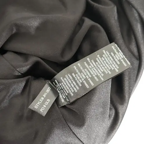 Jessica Howard Plus Size Women 20W Black Velvet Dress Party Formal Satin Ruched