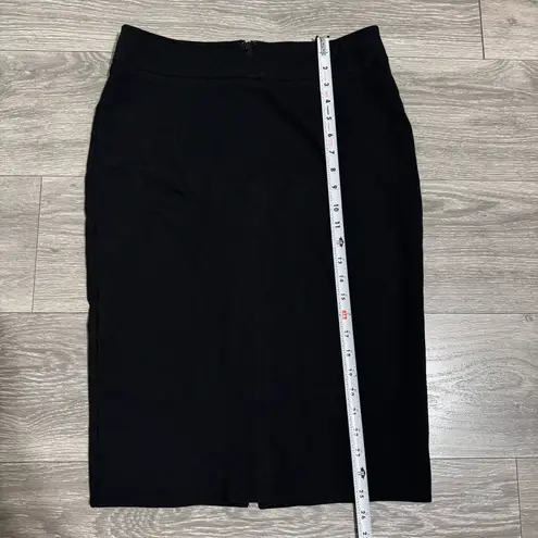 Virtue Women Elegant Black Pencil Stretchy Business Casual Skirt Size 8