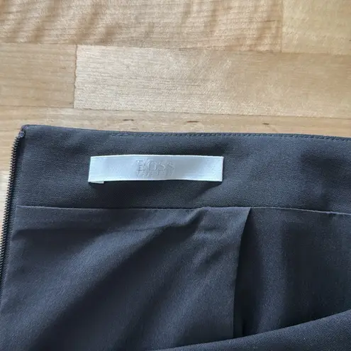 Hugo Boss Vilea Virgin Wool Fundamental Lined Woven Career Pencil Skirt, 8