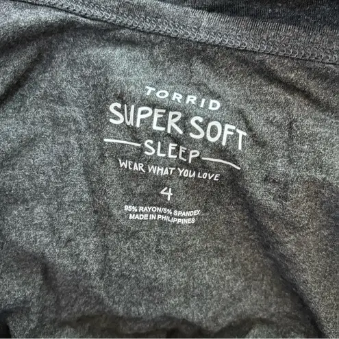 Torrid Super Soft Henley Sleeveless Sleep Romper - 4X