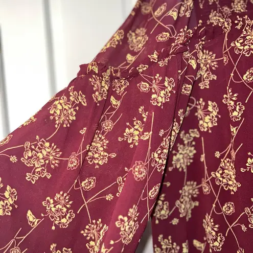 CINQ A SEPT Zola Dress in Merlot/Starfruit NWT Size 6 Red